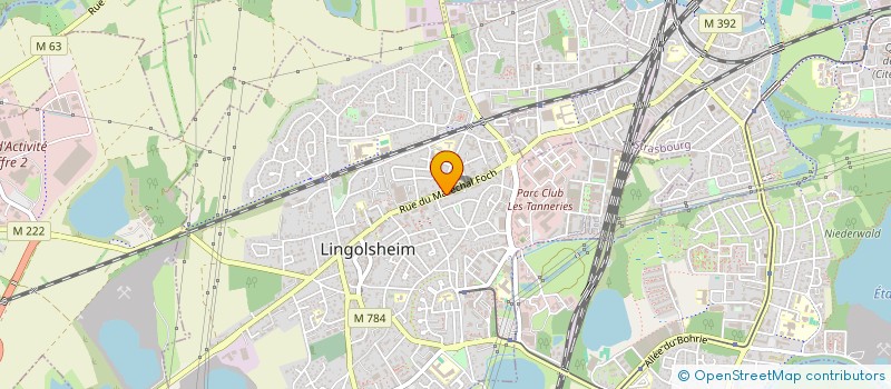 localisation de l'entreprise SC PWIMMO  LINGOLSHEIM