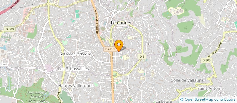 localisation de l'entreprise SC RAFFI à LE CANNET