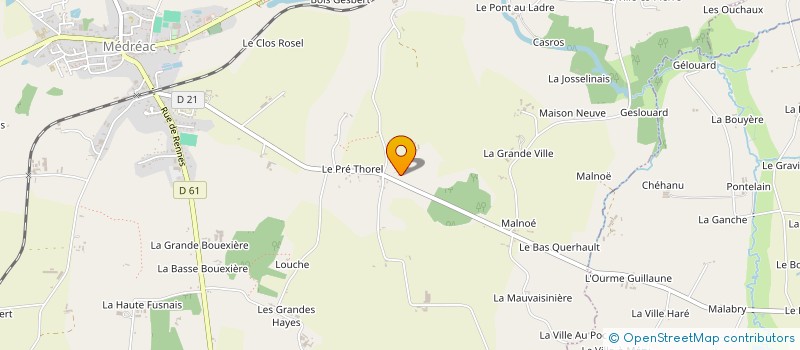 localisation de l'entreprise SC RANOZA  LA CHAPELLE DU LOU DU LAC