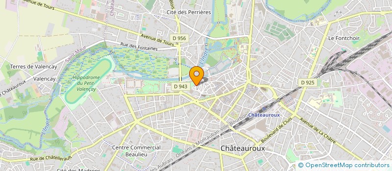 localisation de l'entreprise SC REBAN à CHATEAUROUX