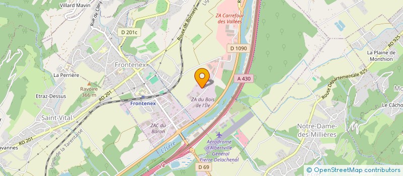 localisation de l'entreprise SC RECYCLING  ALLONDAZ