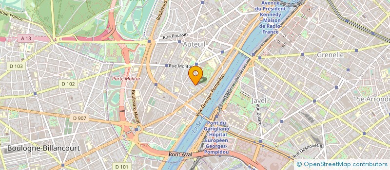 localisation de l'entreprise SC REDACT REVUE DROIT AFF INT  PARIS 16