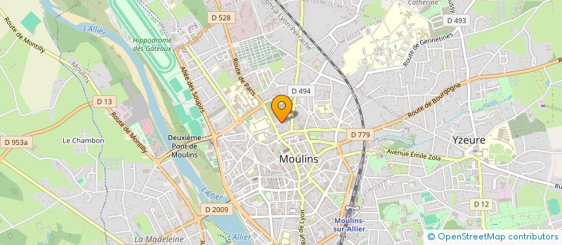 localisation de l'entreprise SC REGNAUDIN à MOULINS