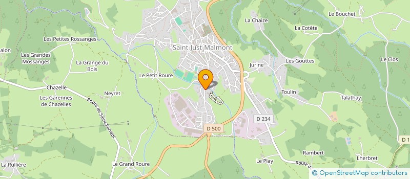 localisation de l'entreprise SC RENOVATION  SAINT-JUST-MALMONT