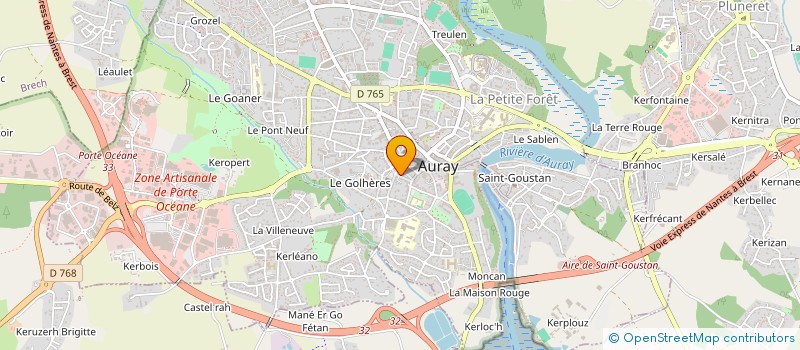 localisation de l'entreprise SC RESIDENCE DUGUESCLIN à AURAY