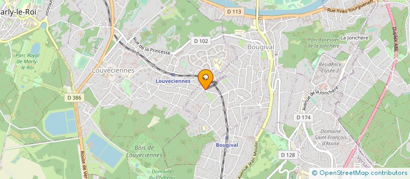 localisation de l'entreprise SC RESIDENCES MARTIN-CLEARY  BOUGIVAL