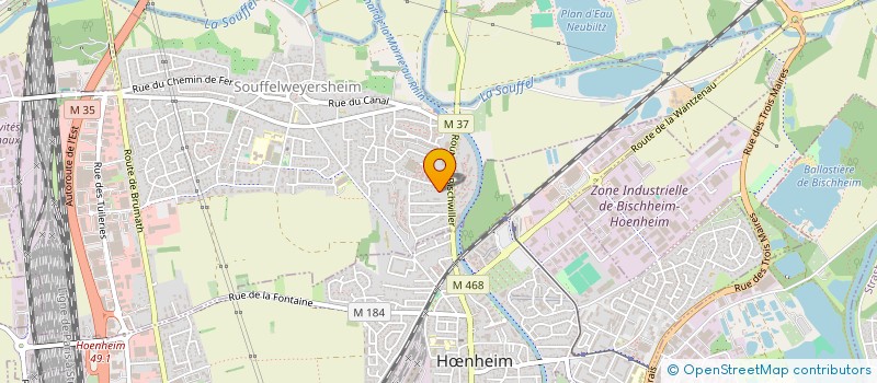 localisation de l'entreprise SC RIA  SOUFFELWEYERSHEIM