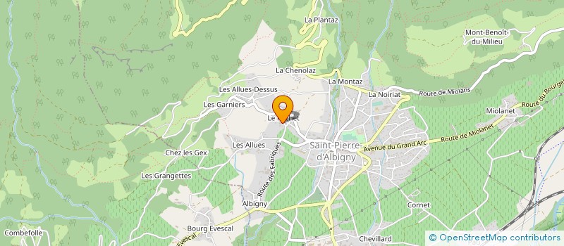 localisation de l'entreprise SC RIONDY D & G  SAINT-PIERRE-D'ALBIGNY