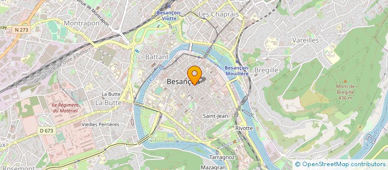 localisation de l'entreprise SC RIVER  BESANCON