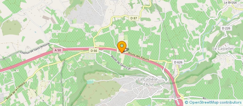 localisation de l'entreprise SC ROCHE à LA CADIERE-D'AZUR
