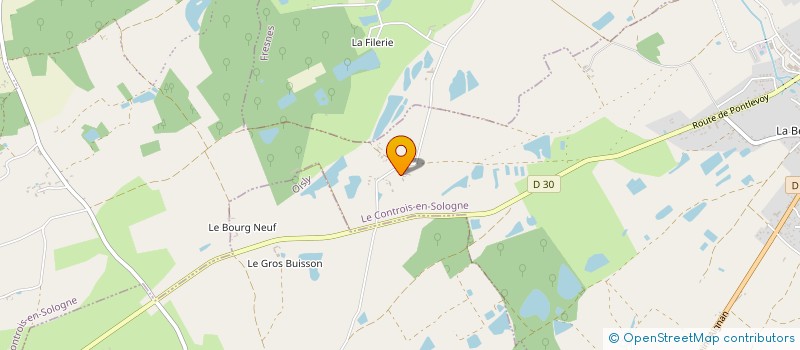 localisation de l'entreprise SC ROCHE BONCOUR  LE CONTROIS-EN-SOLOGNE