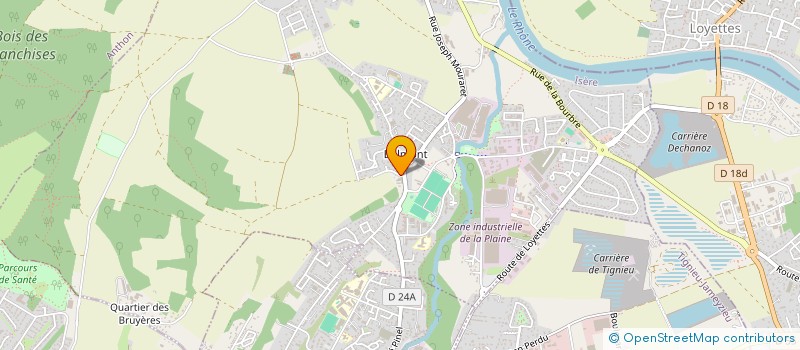 localisation de l'entreprise SC ROMANE  CHAVANOZ