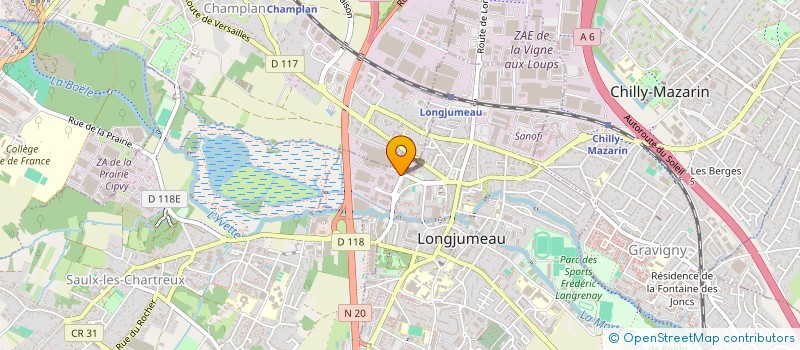 localisation de l'entreprise SC ROSE CAROTTE à LONGJUMEAU