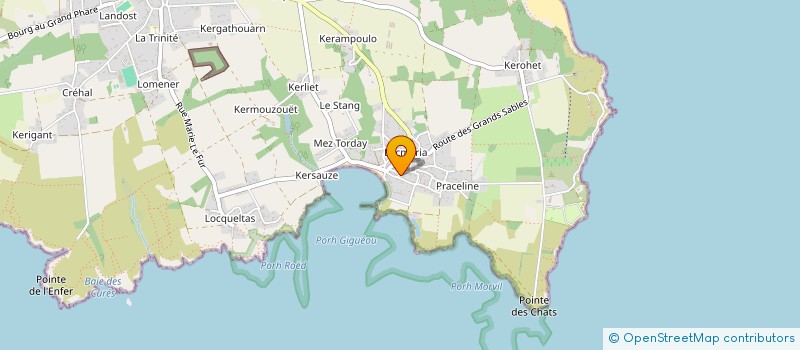 localisation de l'entreprise SC ROSE DES VENTS  GROIX