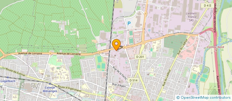 localisation de l'entreprise SC RUE DES PAPETERIES  COLMAR