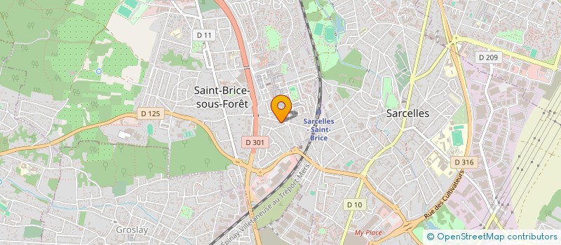 localisation de l'entreprise SC SA à SAINT-BRICE-SOUS-FORET