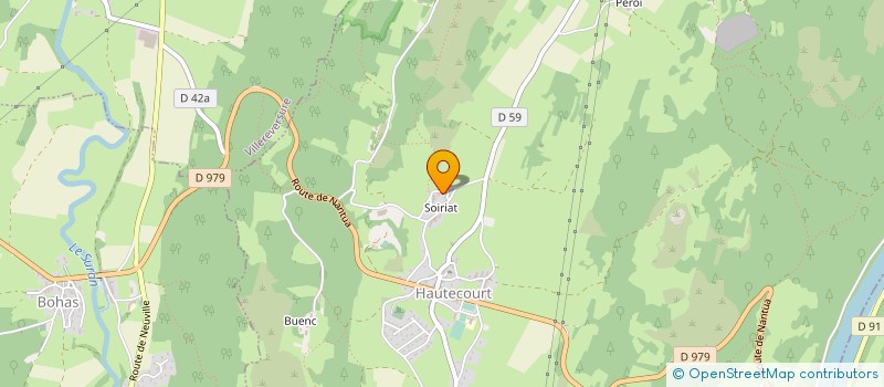 localisation de l'entreprise SC SABATIER  HAUTECOURT-ROMANECHE