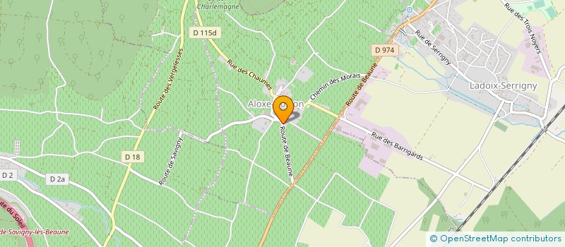 localisation de l'entreprise SC SAINT MEDARD  ALOXE-CORTON