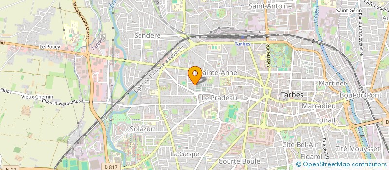 localisation de l'entreprise SC SAINTE BERNADETTE  TARBES