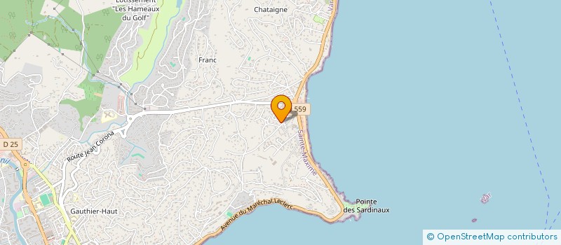 localisation de l'entreprise SC SAINTE MAX à SAINTE-MAXIME