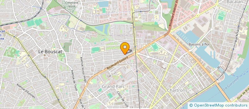 localisation de l'entreprise SC SALICACEE  LE BOUSCAT