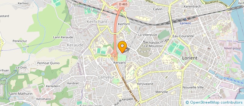 localisation de l'entreprise SC SALVIGNAC-ARETAS  LORIENT