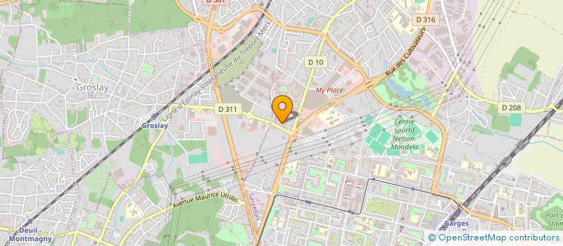 localisation de l'entreprise SC SARISSA CERAMICS FRANCE  SARCELLES