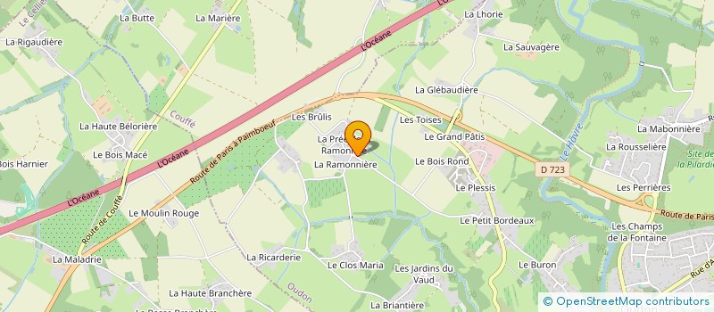 localisation de l'entreprise SC SAVY  OUDON