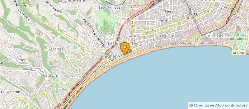 localisation de l'entreprise SC SB SANTE PROMENADE à NICE