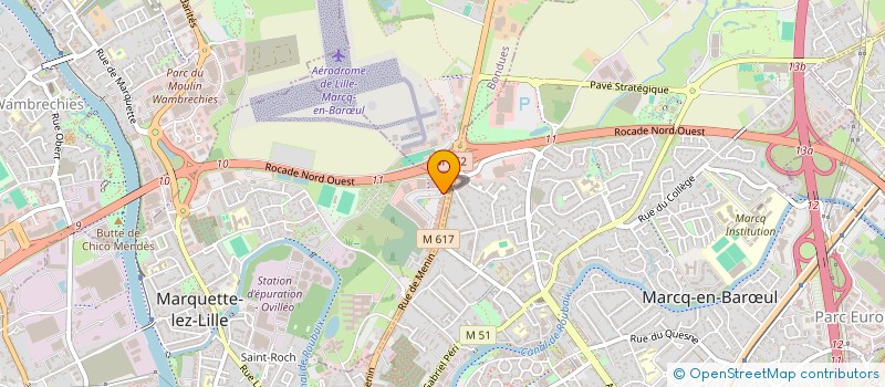 localisation de l'entreprise SC SCI 2 M   MARQUETTE-LEZ-LILLE