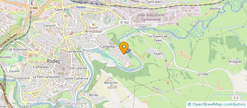 localisation de l'entreprise SC SEGURET HOLDING  RODEZ