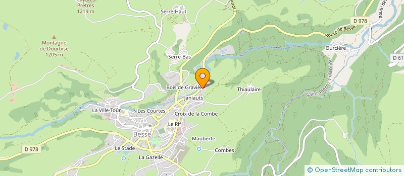 localisation de l'entreprise SC SEPCHAT INVESTISSEMENTS  BESSE-ET-SAINT-ANASTAISE