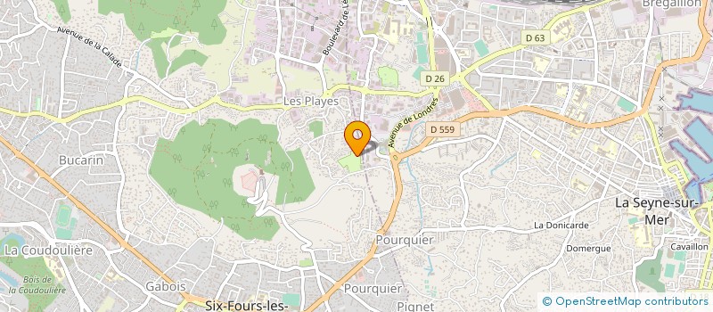 localisation de l'entreprise SC SIX FOURS à SIX-FOURS-LES-PLAGES