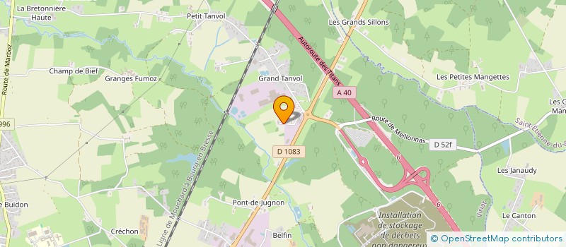 localisation de l'entreprise SC SJB  VIRIAT