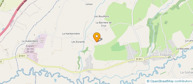 localisation de l'entreprise SC SMET  TIREPIED-SUR-SEE