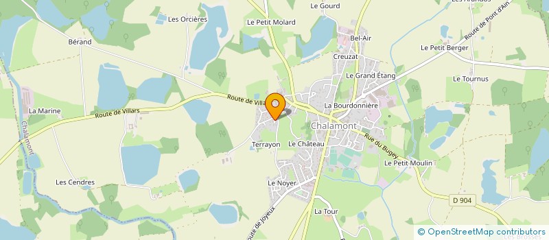 localisation de l'entreprise SC SOMEO à CHALAMONT