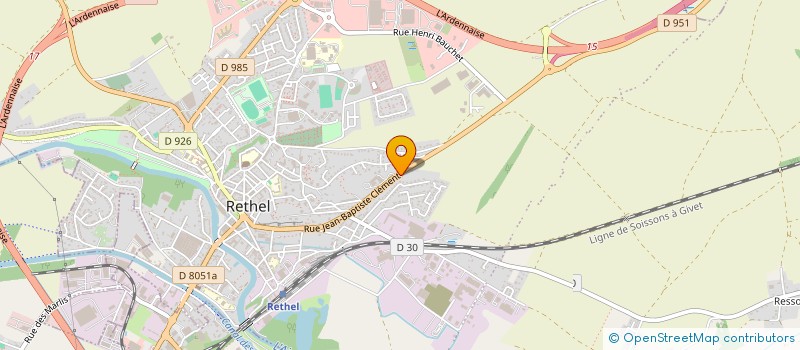 localisation de l'entreprise SC STANFER  RETHEL