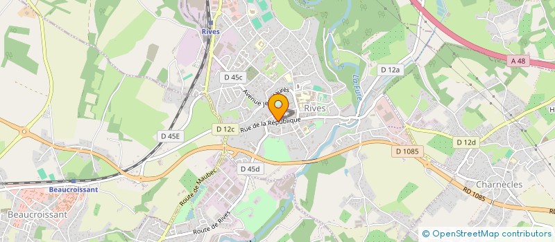 localisation de l'entreprise SC STMN 115  RIVES