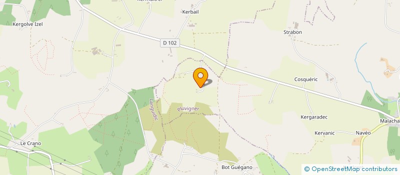 localisation de l'entreprise SC SYLVIE ET YANN GUEHENEC  PLUVIGNER