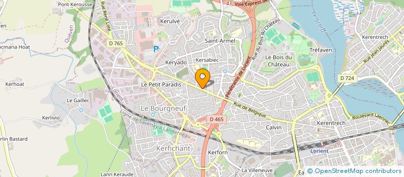 localisation de l'entreprise SC TALIN  LORIENT