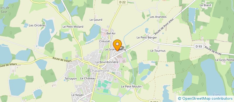 localisation de l'entreprise SC TBG à CHALAMONT