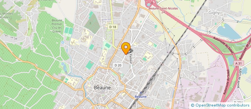 localisation de l'entreprise SC TECNOR à BEAUNE