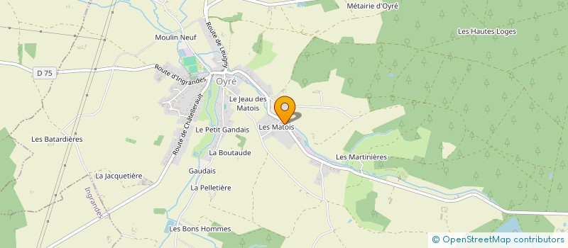 localisation de l'entreprise SC TENDREL OK2P  OYRE