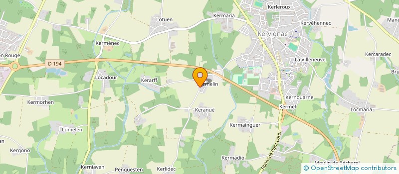 localisation de l'entreprise SC TIKA à KERVIGNAC