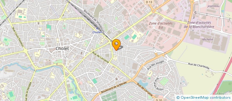 localisation de l'entreprise SC TIMEL à CHOLET