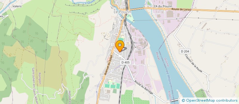 localisation de l'entreprise SC TLS  LE POUZIN