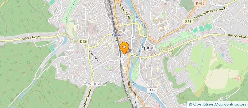 localisation de l'entreprise SC TOUPETTE à EPINAL