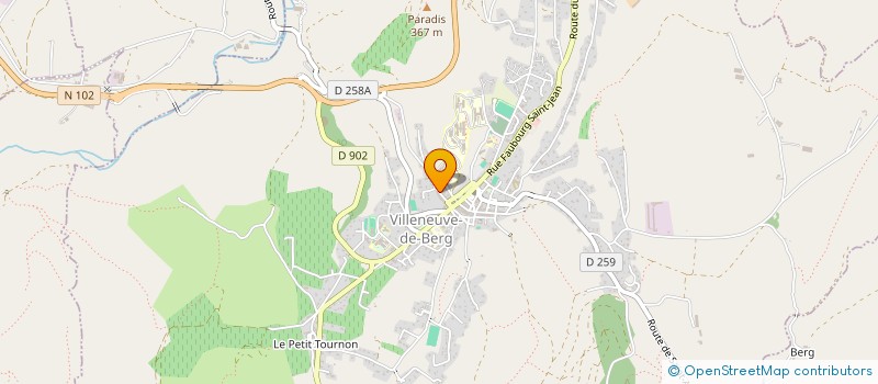 localisation de l'entreprise SC TOUTES AURES  VILLENEUVE-DE-BERG