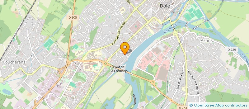 localisation de l'entreprise SC-TP à DOLE