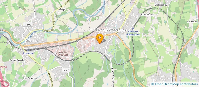 localisation de l'entreprise SC VALANTOGIL  CIVRIEUX-D'AZERGUES